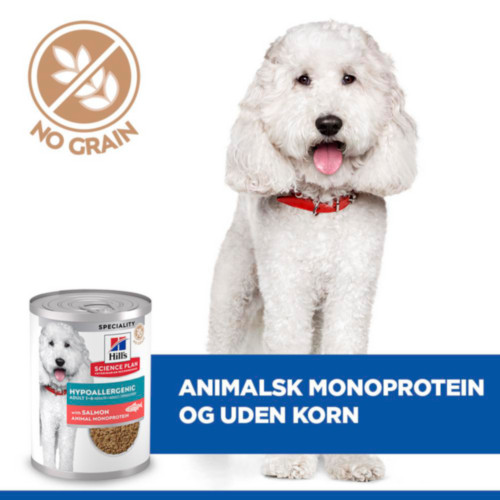 Hill's Adult Hypoallergenic nat hondenvoer met zalm blik