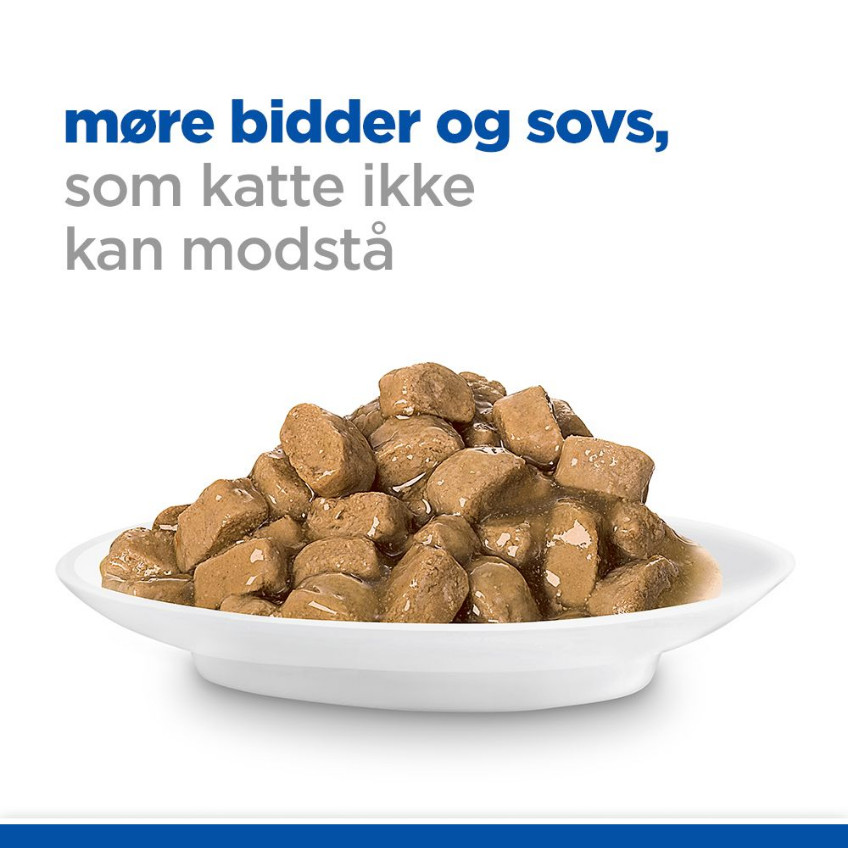 Hill's Adult Sensitive Stomach & Skin nat kattenvoer met kalkoen maaltijdzakje multipack