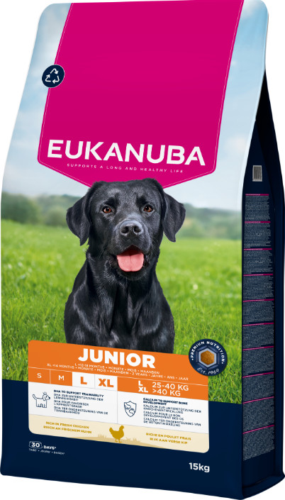 Eukanuba Developing Junior Large Breed kip hondenvoer Eukanuba Developing Junior Large Breed kip hondenvoer