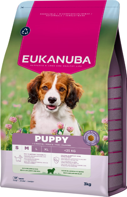 Eukanuba Puppy Small Medium Lam & Rijst hondenvoer