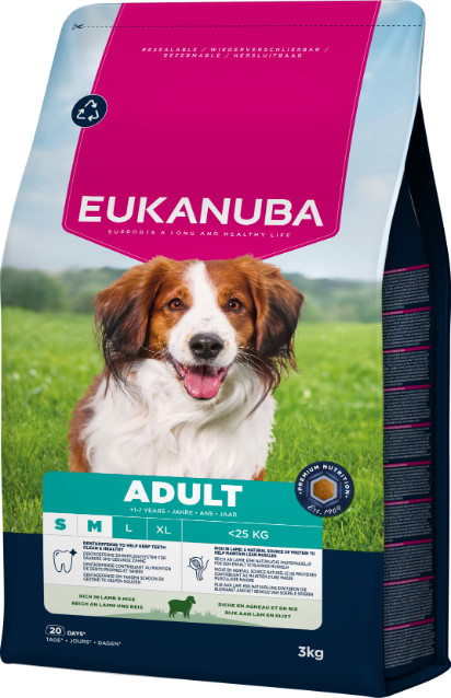 Eukanuba Adult Small & Medium med lam & ris hundefoder