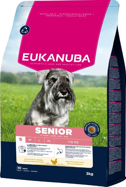 Eukanuba Caring Senior Small Breed kip hondenvoer