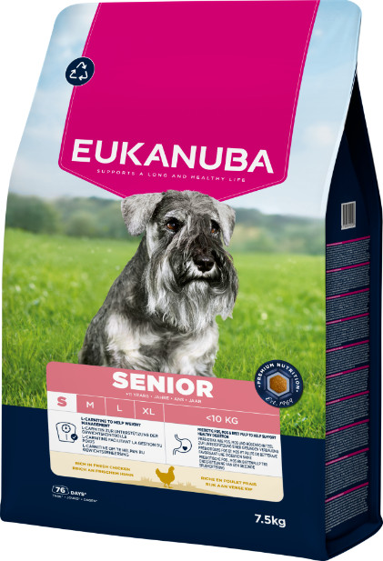 Eukanuba Caring Senior Small Breed kip hondenvoer