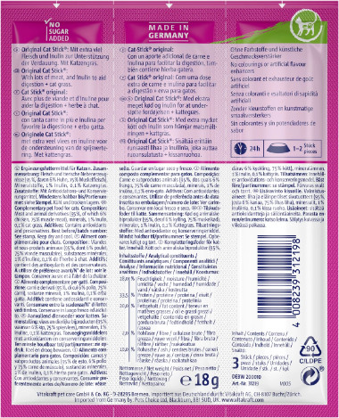 Vitakraft Catstick Healthy med kylling & kattegræs kattesnack