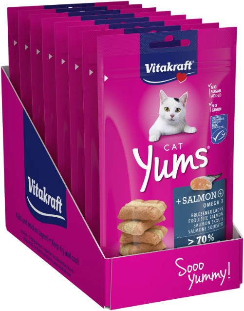 Vitakraft Cat Yums met zalm kattensnack (40 g)