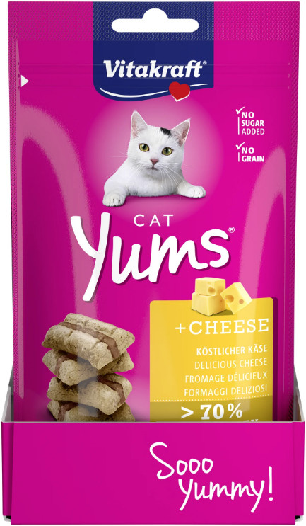 Vitakraft Cat Yums med ost kattesnack (40 g)