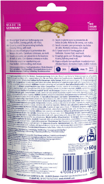 Vitakraft Crispy Crunch anti haarbal kattensnack (60 g)