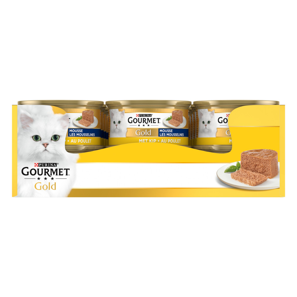 Gourmet Gold Mousse med kylling vådfoder til katte (85 g)