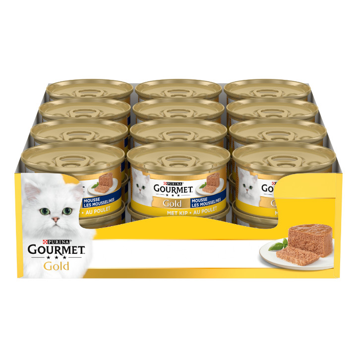 Gourmet Gold Mousse med kylling vådfoder til katte (85 g)