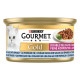 Gourmet Gold Luxe Mix med havfisk i en sovs med spinat vådfoder til katte (85 g)