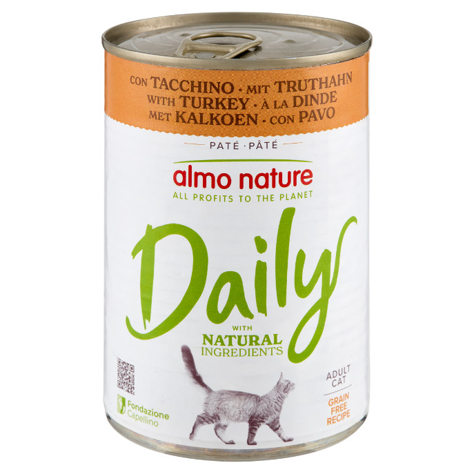 Almo Nature Daily med kalkun vådfoder til katte (400 g)