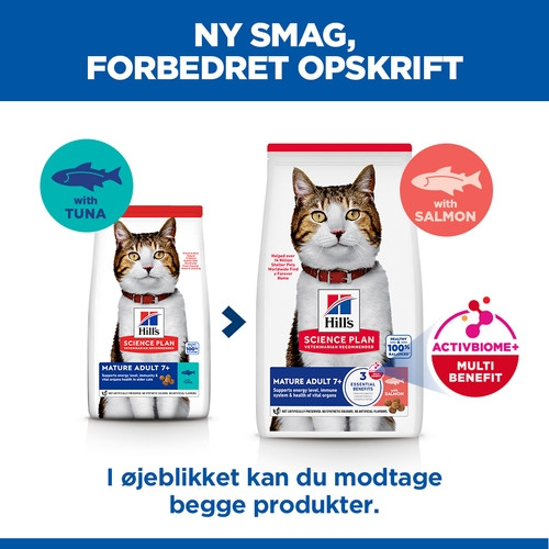 Hill’s Mature Adult 7+ med tun kattefoder