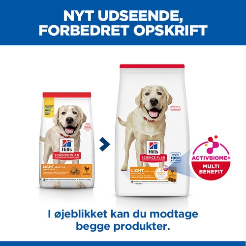 Hill's Adult Light Large Breed kylling hundefoder