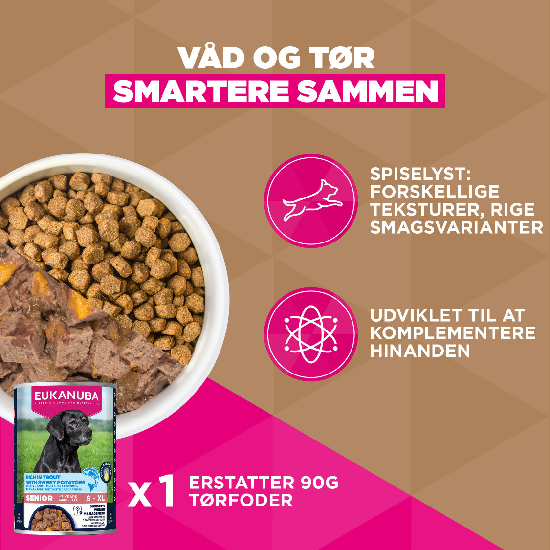 Eukanuba Senior Small & Medium met oceaanvis graanvrij hondenvoer