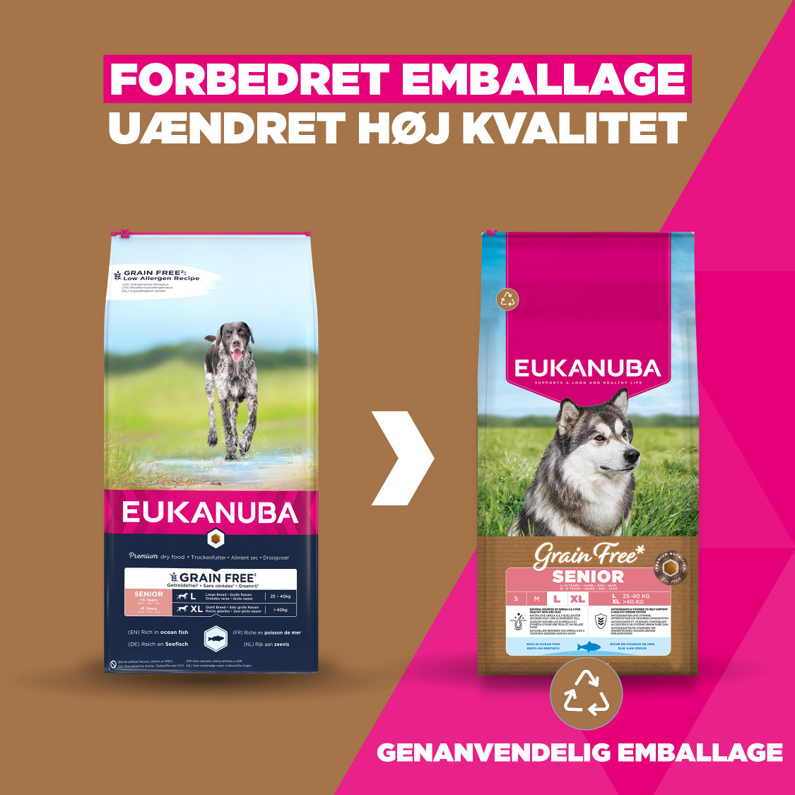 Eukanuba Senior Large met oceaanvis graanvrij hondenvoer