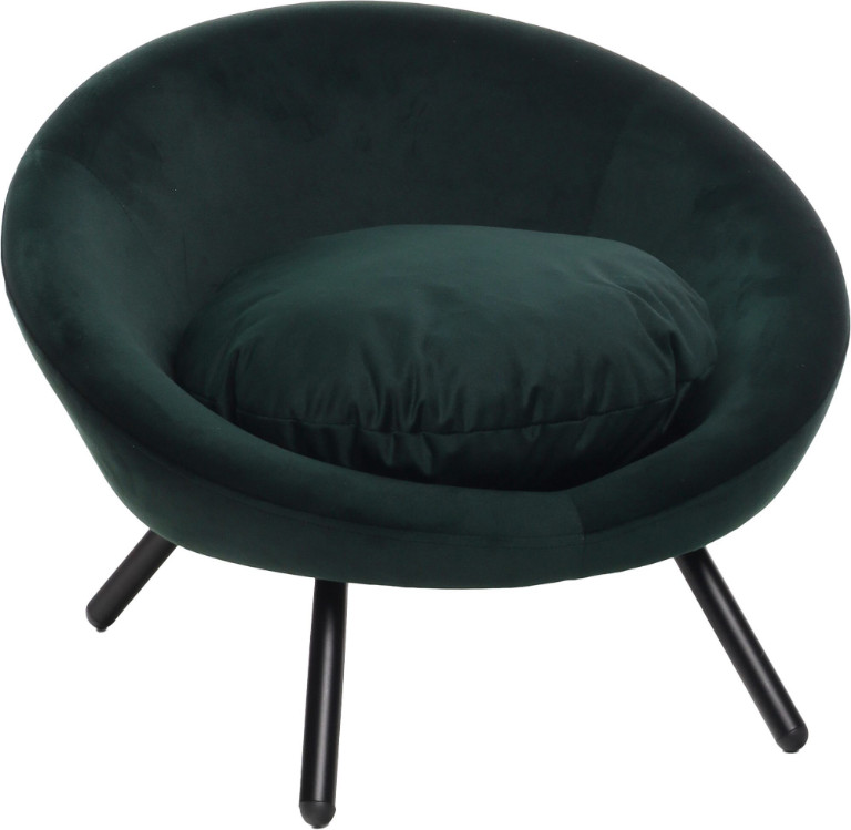 Sofa Dolco ligstoel rond voor hond en kat groen