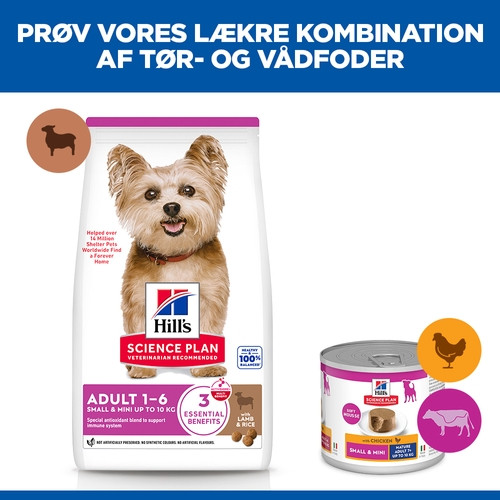 Hill's Adult Small & Miniature Lam & Rijst hondenvoer