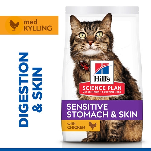 Hill's Adult Sensitive Stomach & Skin kylling kattefoder