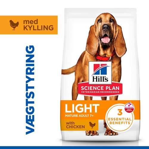 Hill's Mature Adult 7+ Light Medium kylling hundefoder