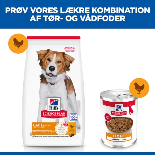 Hill's Adult Light Huhn Hundefutter 