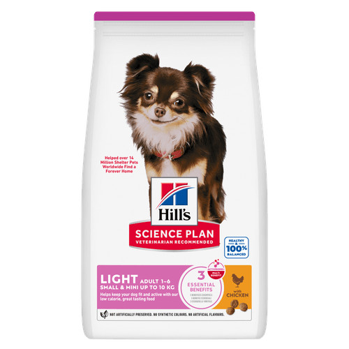 Hill's Adult Light Small & Mini kylling hundefoder