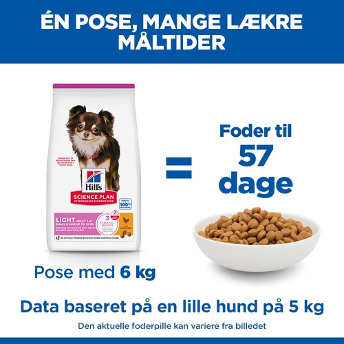 Hill's Adult Light Small & Mini kylling hundefoder
