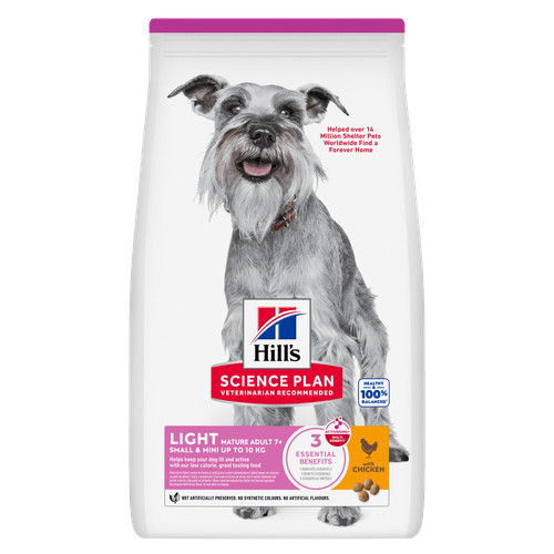 Hill's Mature Adult Light Small & Mini kylling hundefoder