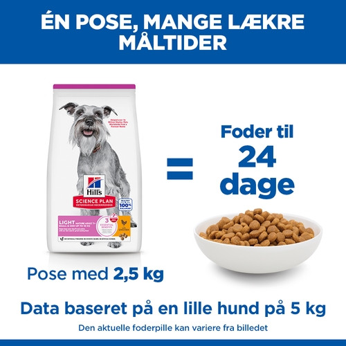 Hill's Mature Adult Light Small & Mini kylling hundefoder