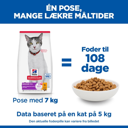 Hill’s Senior 11+ med kylling kattefoder