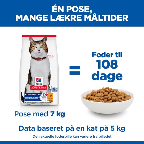 Hill's Mature Adult 7+ med kylling kattefoder