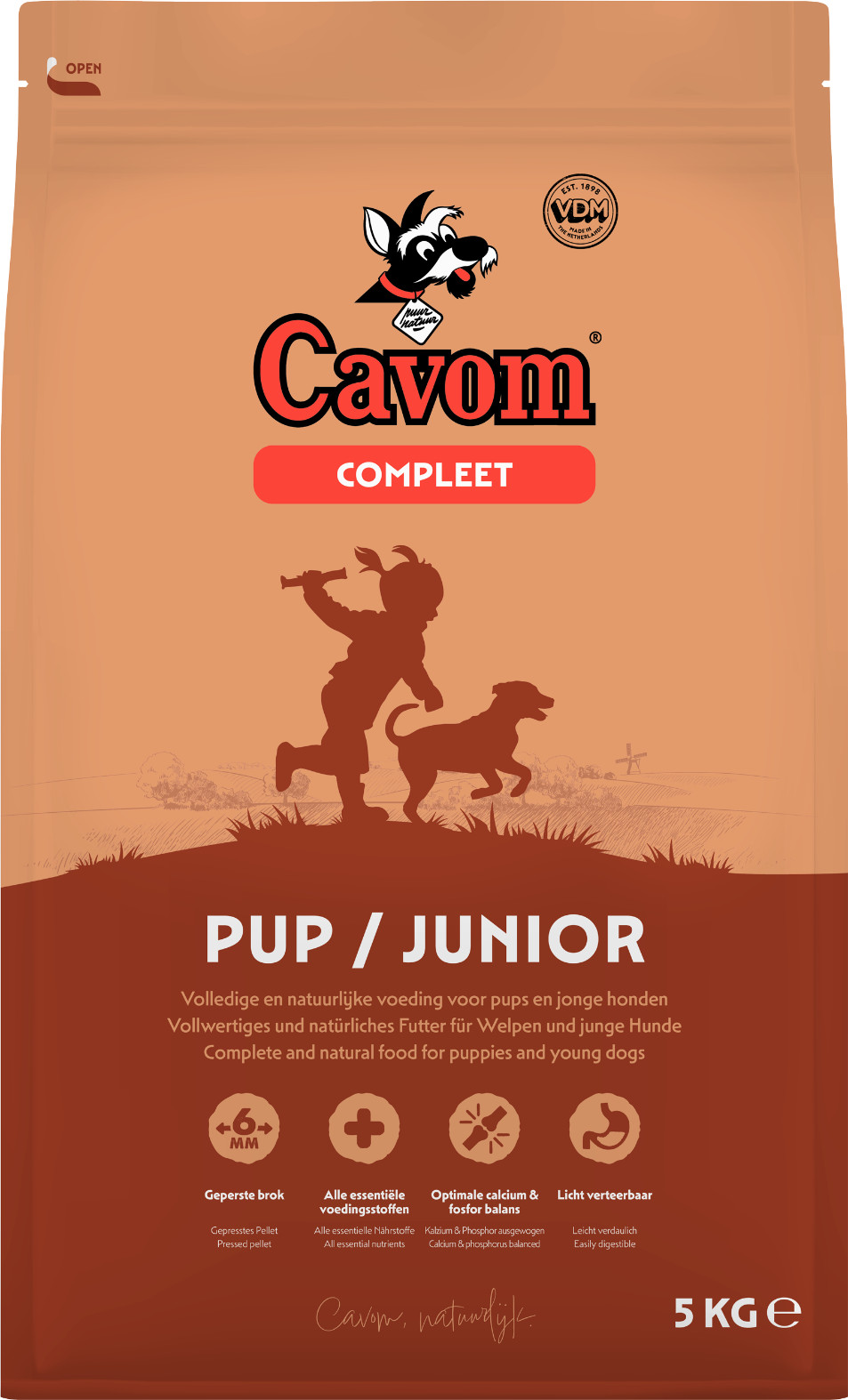 Cavom Complete Hvalp/Junior hundefoder