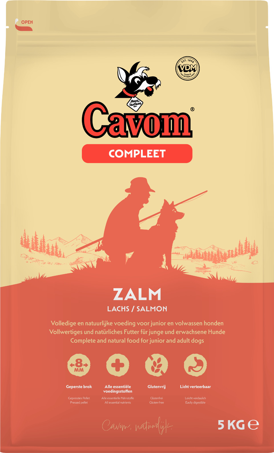 Cavom Compleet met zalm hondenvoer