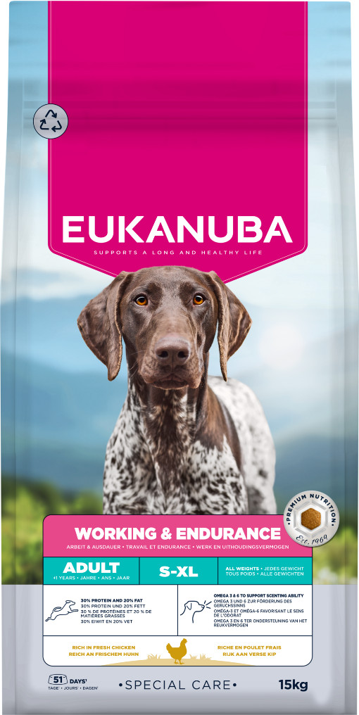 Eukanuba Adult Special Care Working & Endurance hundefoder