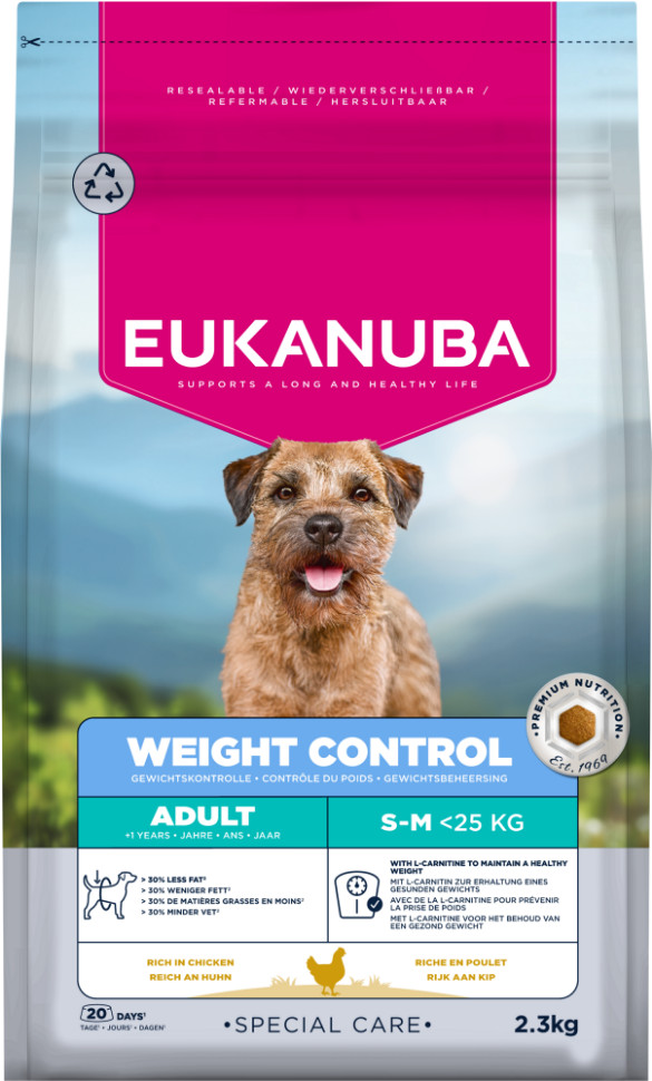 Eukanuba Special Care Adult Weight Control Small/Medium hundefoder