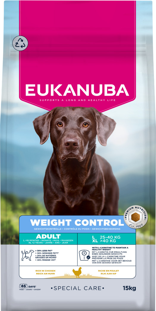 Eukanuba Special Care Adult Weight Control Large/Extra Large hundefoder