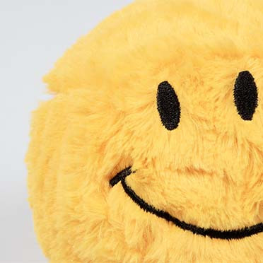 Giggly Gary pluchen smiley met bal en geluid hondenspeelgoed