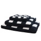 Cozy Block hundepude sort/hvid