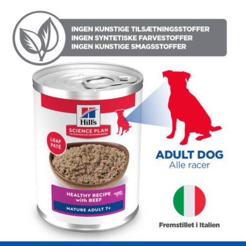 Hill's Mature Adult 7+ nat hondenvoer met rund blik