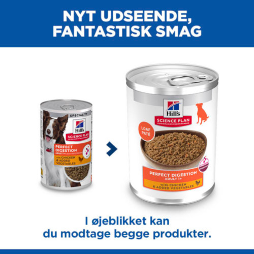 Hill's Adult Perfect Digestion met kip nat hondenvoer 363g blik