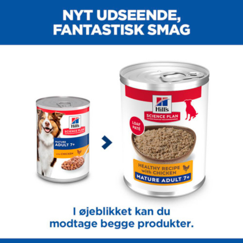 Hill's Mature Adult 7+ vådfoder til hunde med kylling (dåse)
