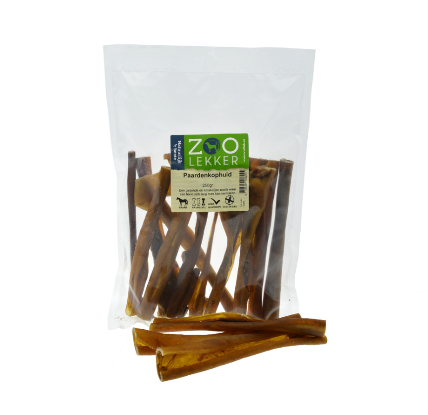Zoolekker - Paardenkophuid hondensnack