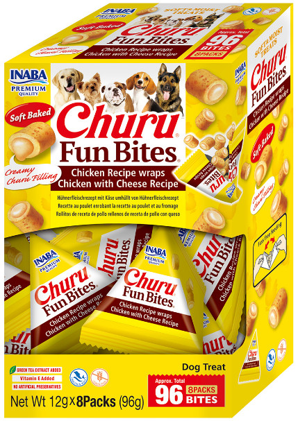Inaba Churu Fun Bites kip met kaas hondensnack