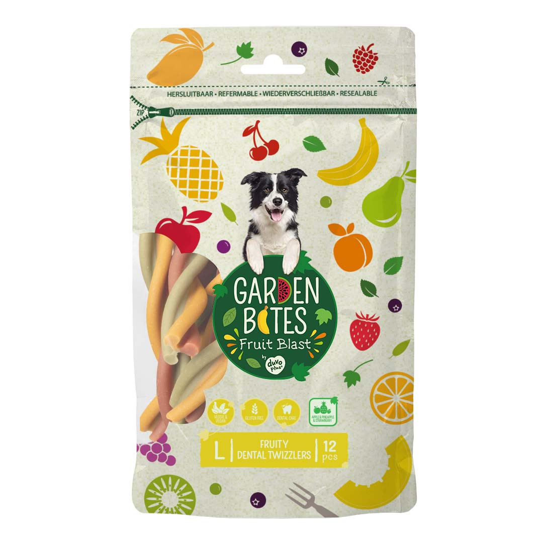 Garden Bites Fruity Dental Twizzlers hondensnack