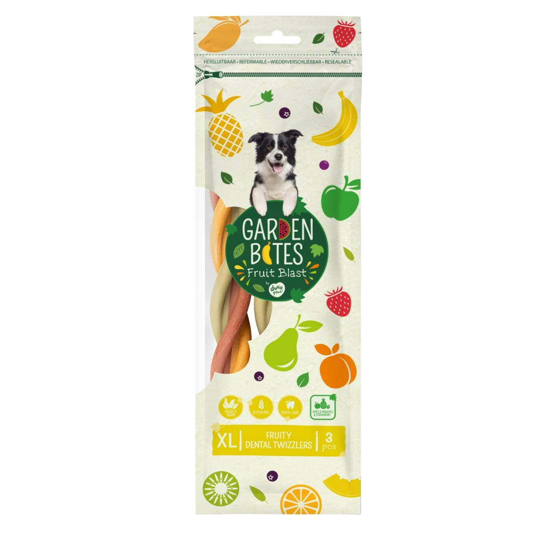 Garden Bites Fruity Dental Twizzlers hondensnack