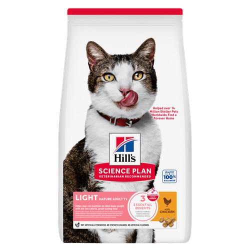 Hill’s Mature Adult 7+ Light med kylling kattefoder