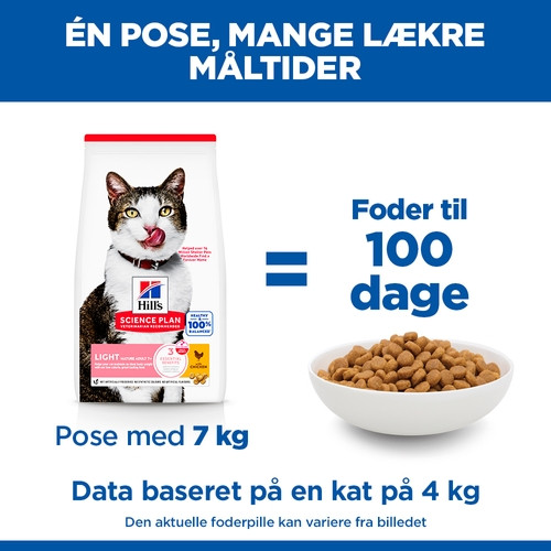 Hill’s Mature Adult 7+ Light med kylling kattefoder