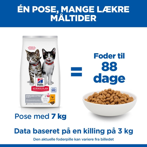 Hill's Kitten Sterilised con pollo per gatto