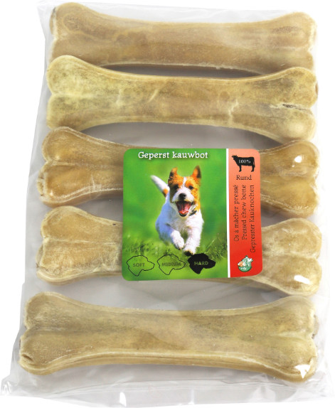 Bøffelhud presset Tyggeben  (16 cm) til hunde