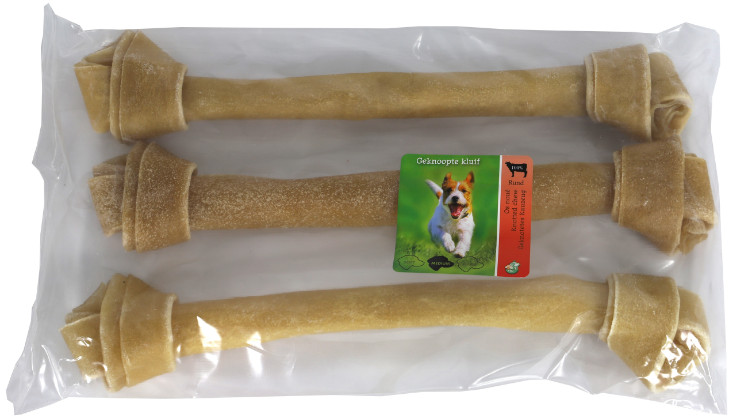 Brekz Rawhide - oksehud knudeben tyggesnack til hunde 38 cm