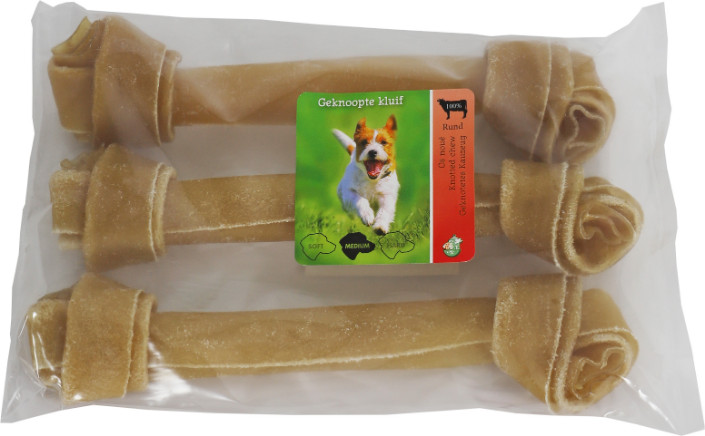 Brekz Rawhide - oksehud knudeben tyggesnack til hunde 25 cm